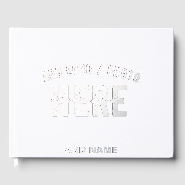 LIBRO  DE VISITAS PERSONALIZABLE MODERNO ESTILO BLANCO VERIFICADO MA (Anverso)