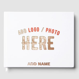 LIBRO  DE VISITAS PERSONALIZABLE MODERNO ESTILO BLANCO VERIFICADO MA