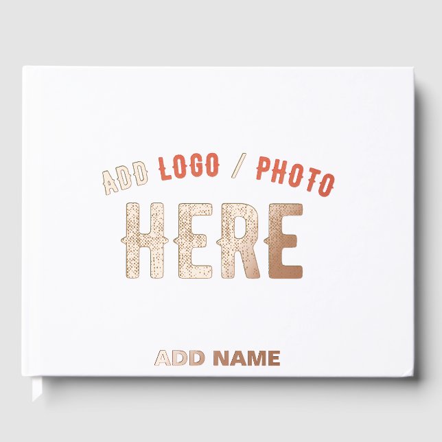 LIBRO  DE VISITAS PERSONALIZABLE MODERNO ESTILO BLANCO VERIFICADO MA (Anverso)