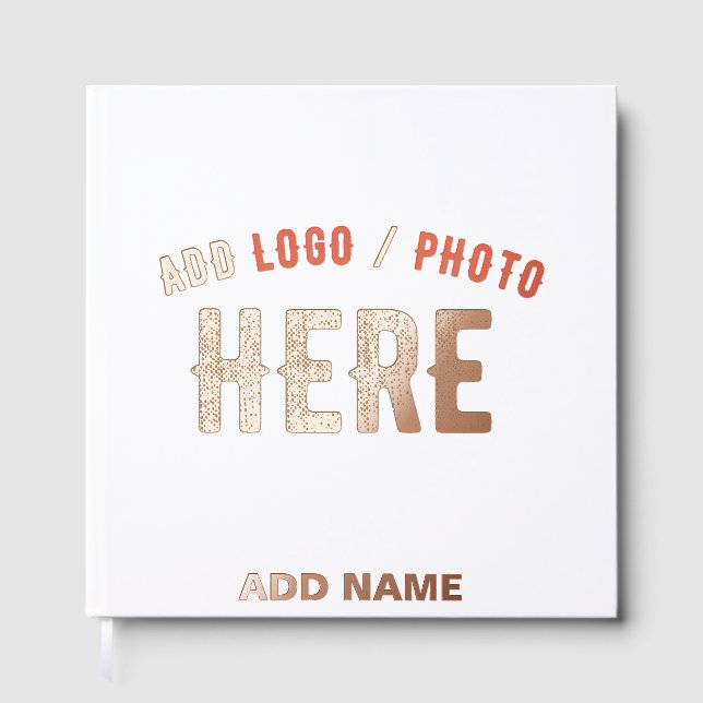 LIBRO  DE VISITAS PERSONALIZABLE MODERNO ESTILO BLANCO VERIFICADO MA (Anverso)
