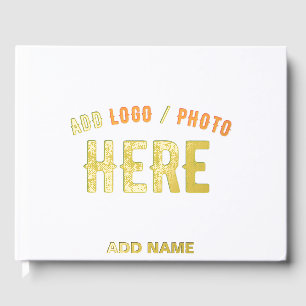 LIBRO  DE VISITAS PERSONALIZABLE MODERNO ESTILO BLANCO VERIFICADO MA