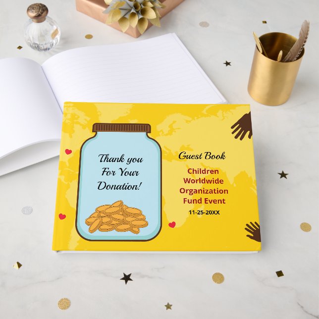 Libro De Visitas Personalizado de eventos de Business Company (Anverso Abierto)