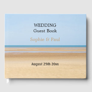 Libro de visitas personalizado de la boda de playa