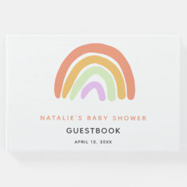 Libro De Visitas Personalizado de la taza de Baby Shower con arcoir