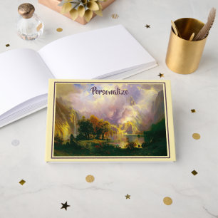 Libro de visitas personalizado de montañas rocosas