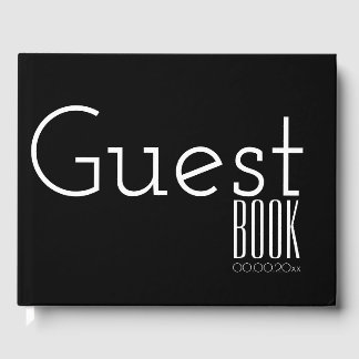 Libro De Visitas Personalizado de registro de invitados de tipograf