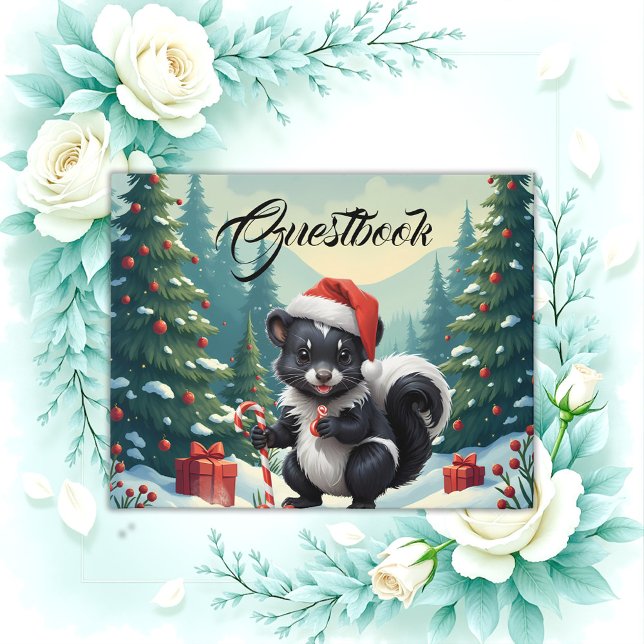 Libro De Visitas Personalizado de zorrillo de Navidades de corte (Subido por el creador)