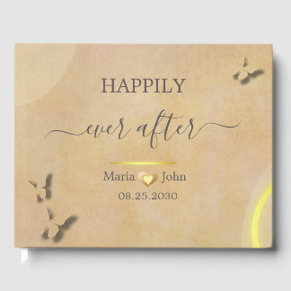 Libro De Visitas Personalizado Elegant Wedding Guest Book