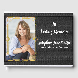 Libro De Visitas Personalizado En El Memorial De La Foto Del Funera