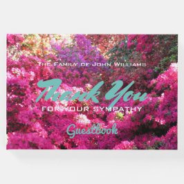 Libro De Visitas Personalizado Flowerfall en la solidaridad de Wood