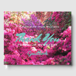 Libro De Visitas Personalizado Flowerfall en la solidaridad de Wood