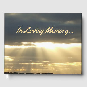 Libro De Visitas Personalizado Funeral Guest Book Sunset Photograph