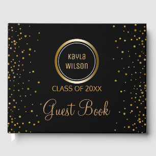 Libro De Visitas Personalizado Monogrammed   Partido de Graduación 