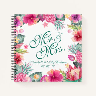 Libro de visitas personalizado para Bodas florales