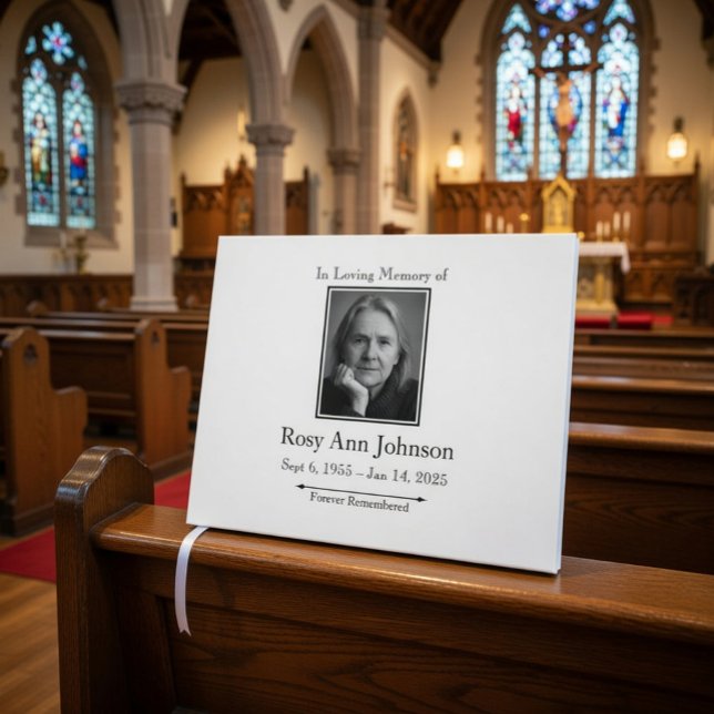 Libro De Visitas Personalizado Photo Funeral Guest Book - In Love M (Subido por el creador)