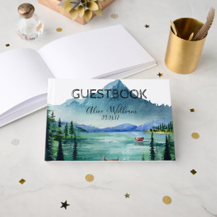 Libro De Visitas Personalizado ruso a orillas del lago Boda invitad