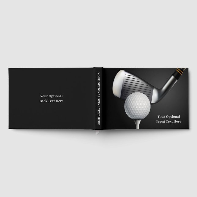 Libro De Visitas Personalizado Text Golf (Lleno)