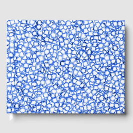 Libro De Visitas Pétalos Azules Generados por Computadora