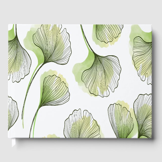 Libro De Visitas Pétalos verdes (Anverso)