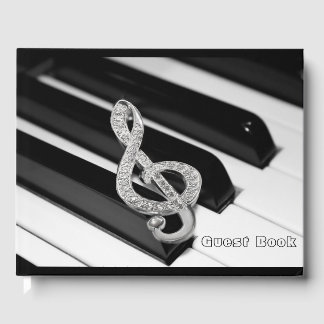 Libro De Visitas Piano de música Guest Book