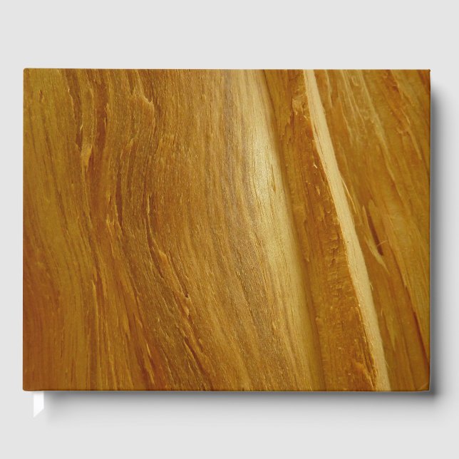 Libro De Visitas Pine Wood II Faux Wooden Textura (Anverso)