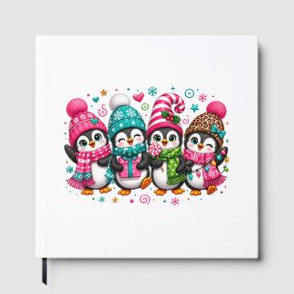 Libro De Visitas Pingüinos de Navidad Adorables