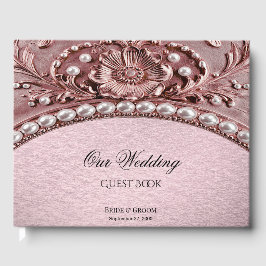 Libro De Visitas Pink Flower Guest Book