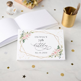 Libro De Visitas Pink Flowers, White Flowers, Greenery, Birthday