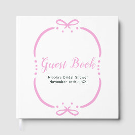 Libro De Visitas Pink Ribbon Bridal Shower