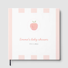 Libro De Visitas Pink Sweet Little Peach Baby Shower Guest Book