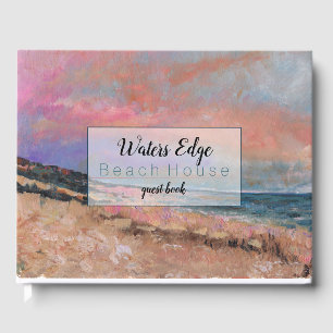 Libro De Visitas Pintado de Bellas Artes de la playa de alquiler de