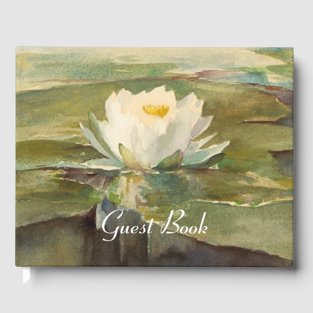 Libro De Visitas Pintura de Serene Water Lily (Anverso)