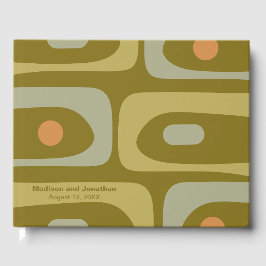 Libro De Visitas Piquet retro moderno de mediados del siglo