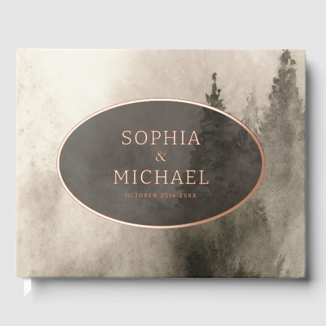 Libro De Visitas Plantilla de fotografía de invitación a matrimonio (Anverso)