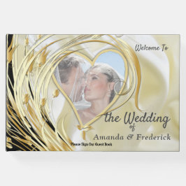 Libro De Visitas Plata negra y ración de oro, cobre/latón