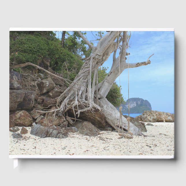 Libro De Visitas Playa de arena tropical (Anverso)