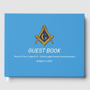 Libro De Visitas Plaza Masonería Azul y brújula