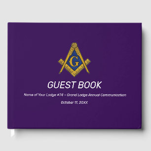 Libro De Visitas Plaza Masonería Purple Freemasry y brújula