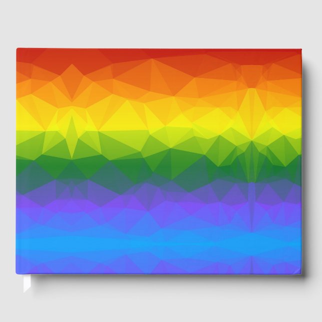 Libro De Visitas Polígono de ormbre arcoiris (Anverso)