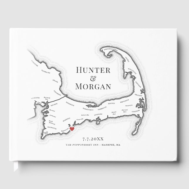 Libro De Visitas Popponesset Inn Cape Cod Elegant Wedding (Anverso)