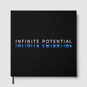Libro De Visitas Póster oscuro de arte glitch "Potencial Infinito"