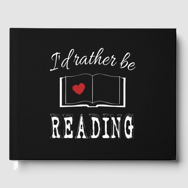 Libro De Visitas Prefiero estar leyendo (Anverso)