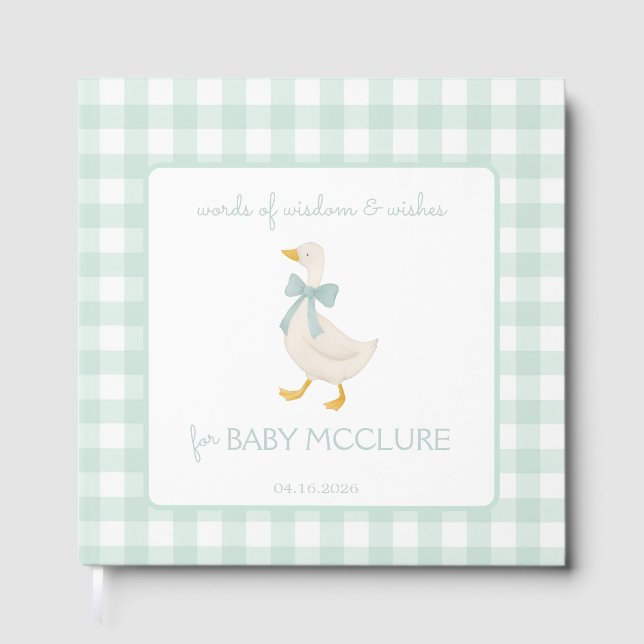 Libro De Visitas Preppy Goose Wishes  (Anverso)