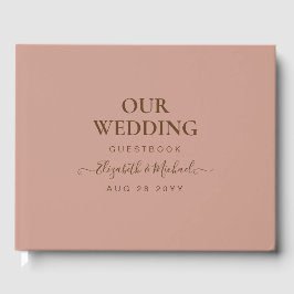 Libro De Visitas PRESUPUESTO Boda Monocroma en Terracota