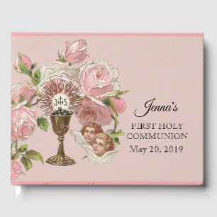 Libro De Visitas Primeros Rosas de cáliz de época de la Santa Comun