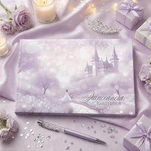 Libro De Visitas Princesa de Cuento de Hadas Quinceañera Lavanda ID