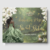 Princesa negra y rana Sabio vestido verde Dulces 1