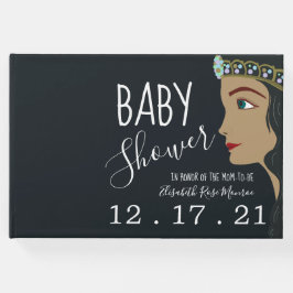 Libro De Visitas Princess Blue Baby Shower