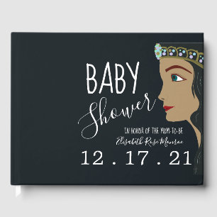 Libro De Visitas Princess Blue Baby Shower