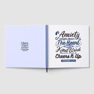 Libro De Visitas Proverbios 12:25 Versículo de la Biblia – Arte de